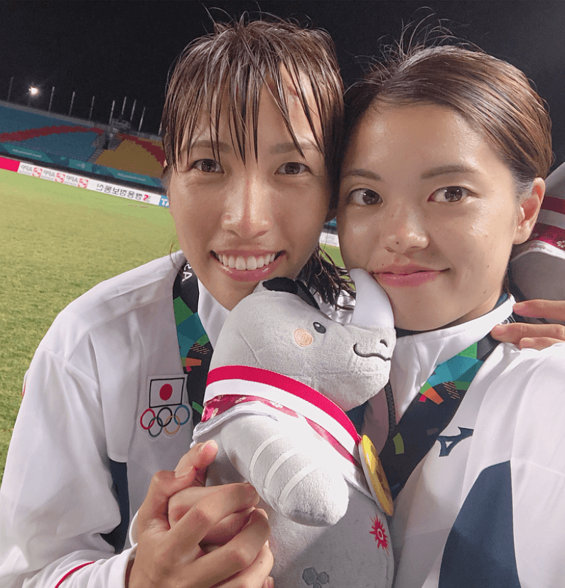 中島 依美さんと長谷川唯さんのツーショット写真